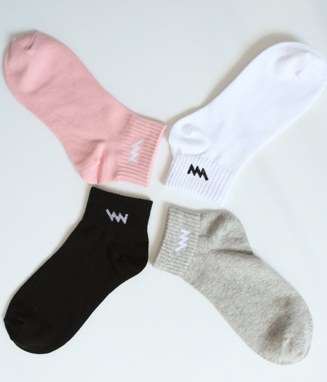 ダブルユーブイプロジェクト(WV PROJECT)  LOGO ANKLE SOCKS 5pack JJAC7086