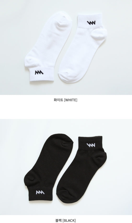 ダブルユーブイプロジェクト(WV PROJECT)  LOGO ANKLE SOCKS 5pack JJAC7086