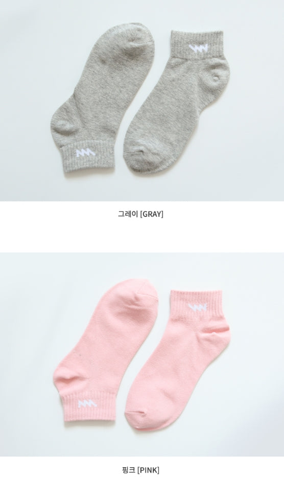 ダブルユーブイプロジェクト(WV PROJECT)  LOGO ANKLE SOCKS 5pack JJAC7086