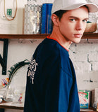 ダブルユーブイプロジェクト(WV PROJECT) HIDDENS 1/2 SLEEVE NAVY MJST7072