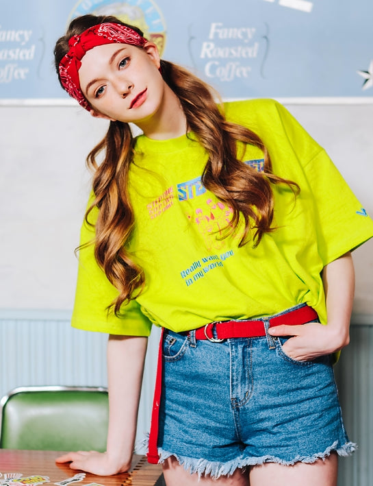 ダブルユーブイプロジェクト(WV PROJECT) SHOWTIME SHORT SLEEVE LIME  JYST7180