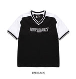 ダブルユーブイプロジェクト(WV PROJECT) V BLOCK SHORT SLEEVE BLACK MJST7173