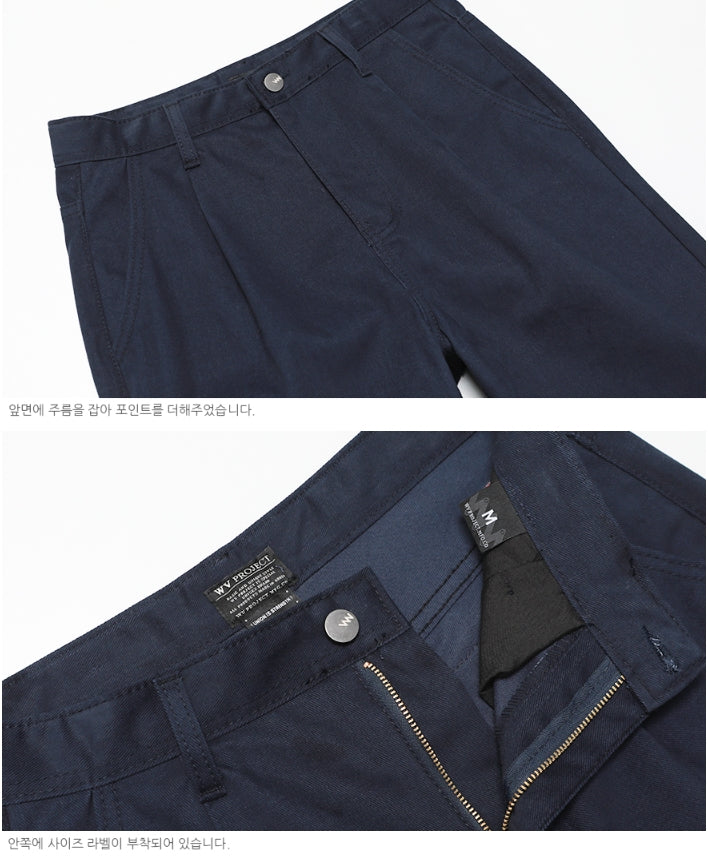 ダブルユーブイプロジェクト(WV PROJECT) MODA WIDE PANTS NAVY MJLP7220