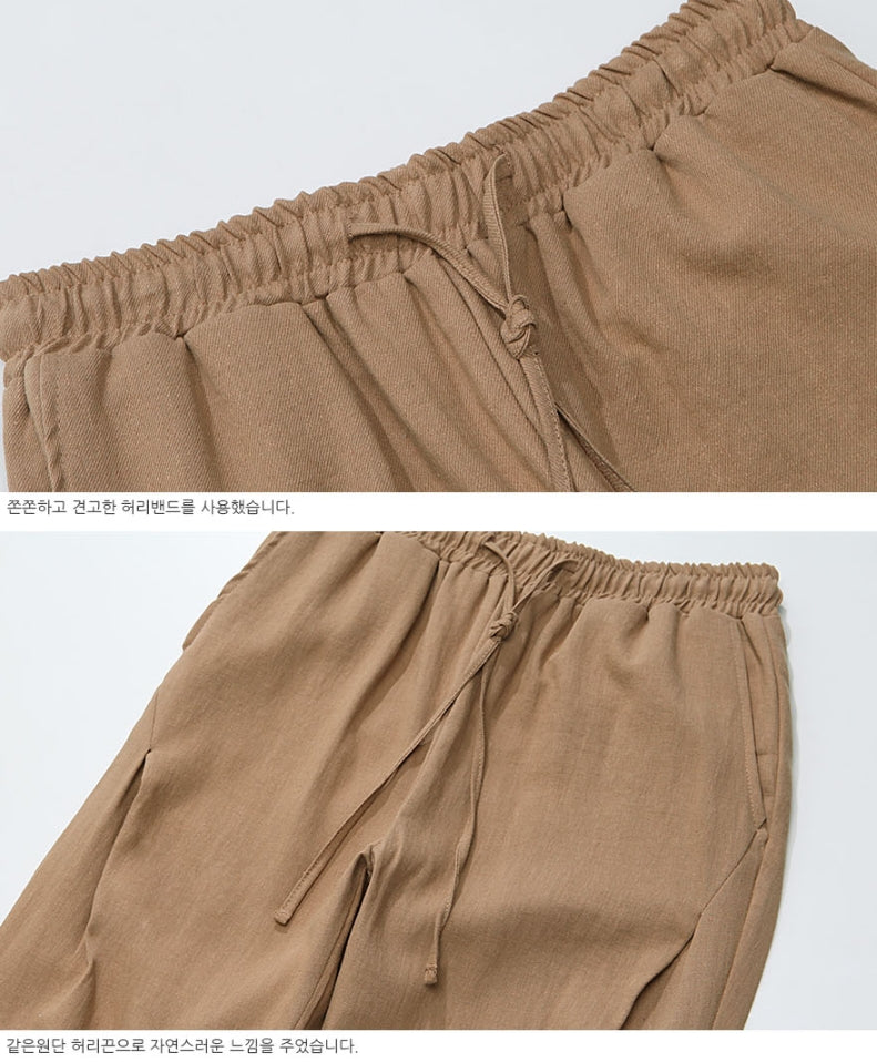 ダブルユーブイプロジェクト(WV PROJECT)COSE LINEN PANTS COCOA MJLP7259