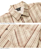 ダブルユーブイプロジェクト(WV PROJECT) LOOK CHECK SHIRT BEIGE MJSS7261