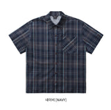ダブルユーブイプロジェクト(WV PROJECT) LOOK CHECK SHIRT NAVY MJSS7261