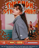 ダブルユーブイプロジェクト(WV PROJECT) THROUGH STRIPE SHIRT NAVY SYSS7273