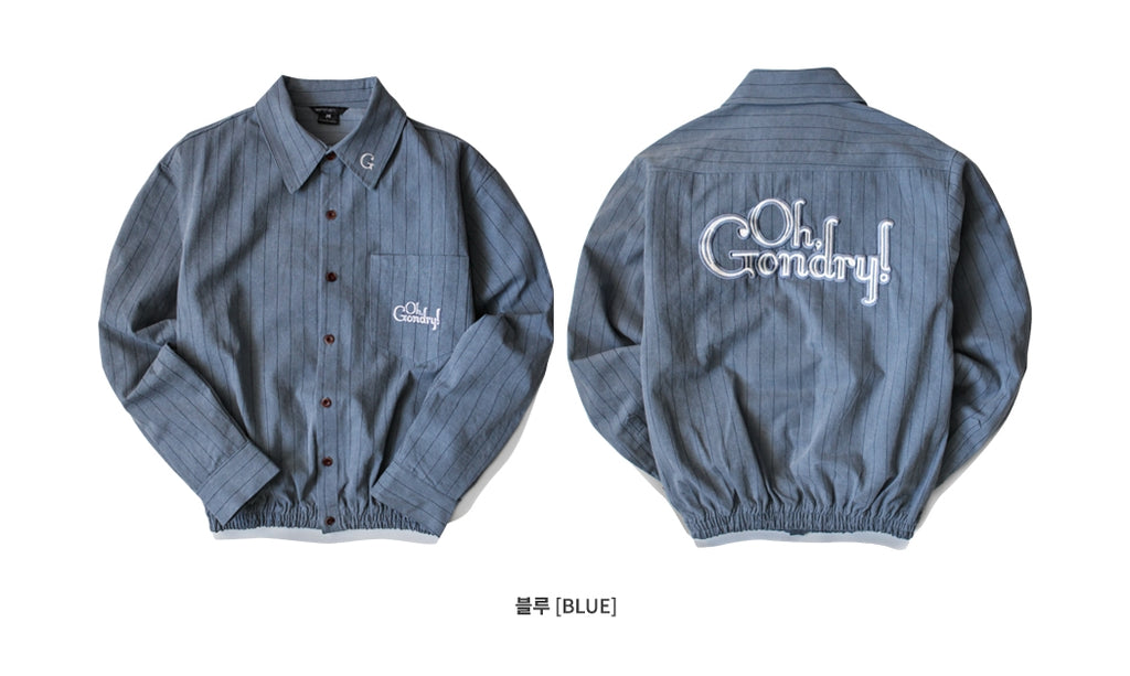 ダブルユーブイプロジェクト(WV PROJECT) PAPA BANDING SHIRT BLUE JJLS7062