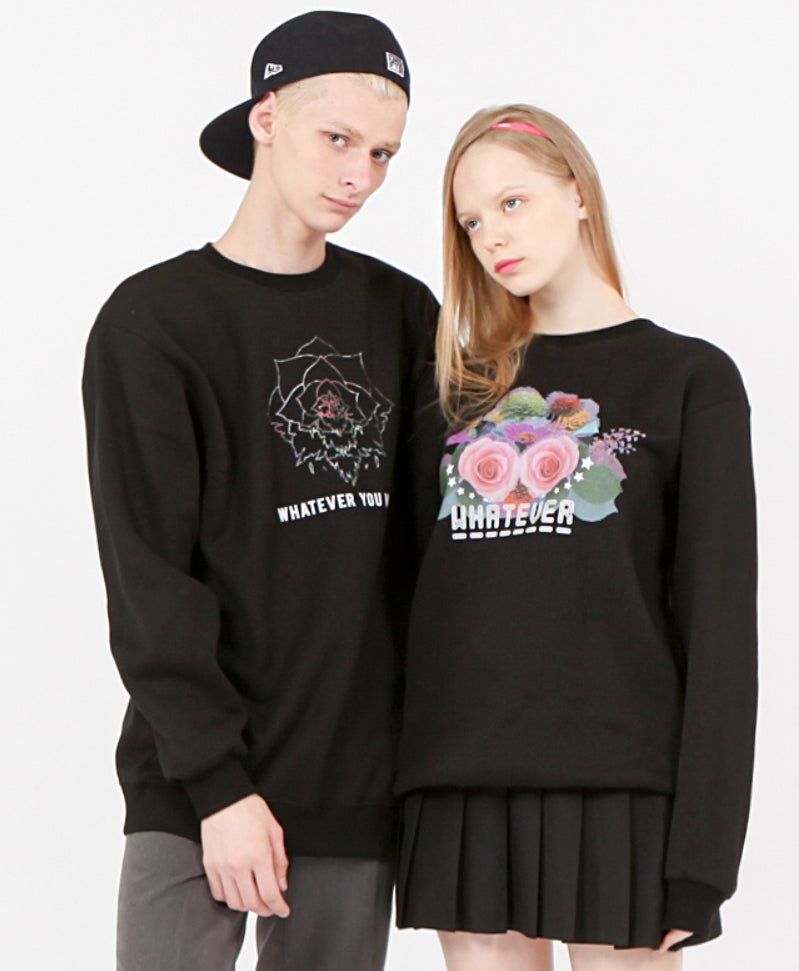 ダブルユーブイプロジェクト(WV PROJECT)  FLORAL SWEAT SHIRTS MJLT0694