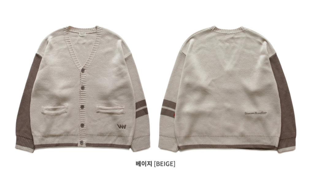 ダブルユーブイプロジェクト(WV PROJECT) LOOSE TOUCH CARDIGAN BEIGE MJOT7117