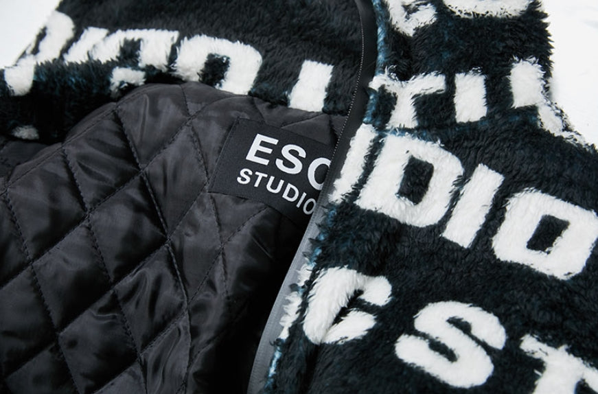 イーエスシースタジオ(ESC STUDIO) ESC pattern fleeced jacket