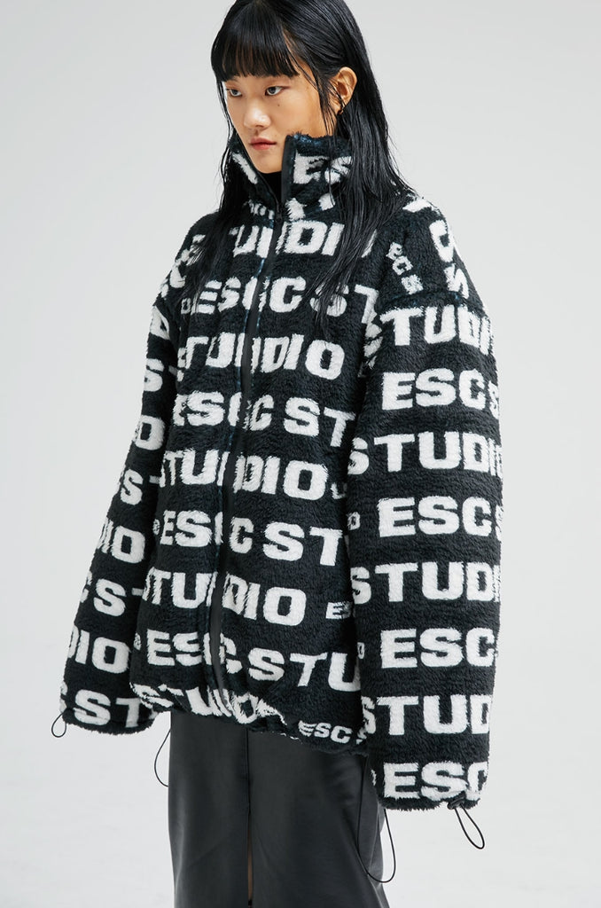 イーエスシースタジオ(ESC STUDIO) ESC pattern fleeced jacket