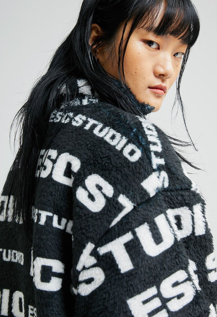 イーエスシースタジオ(ESC STUDIO) ESC pattern fleeced jacket