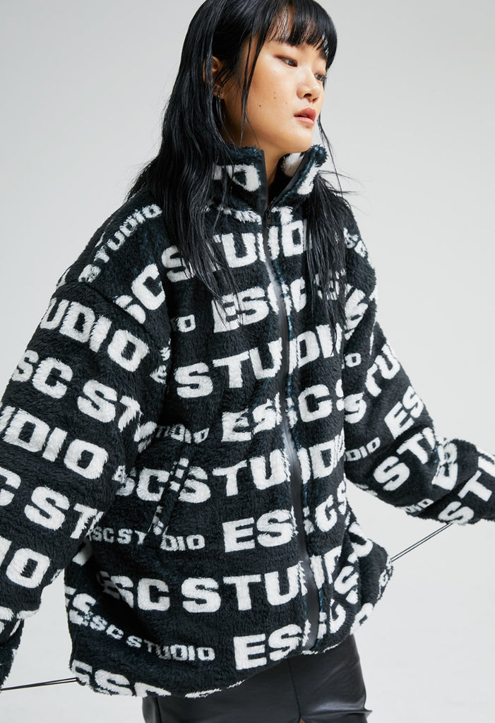 イーエスシースタジオ(ESC STUDIO) ESC pattern fleeced jacket