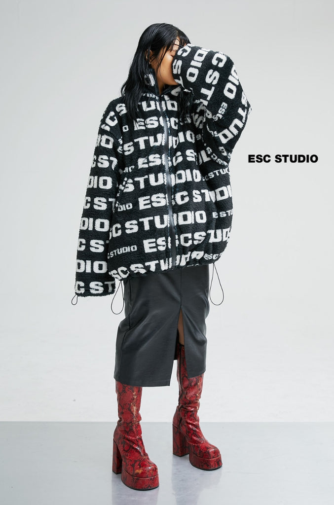 イーエスシースタジオ(ESC STUDIO) ESC pattern fleeced jacket
