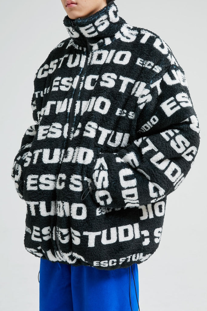 イーエスシースタジオ(ESC STUDIO) ESC pattern fleeced jacket