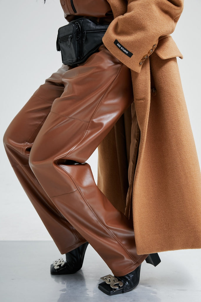 イーエスシースタジオ(ESC STUDIO) Over size double coat (camel)