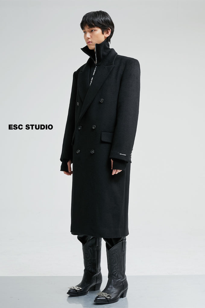 イーエスシースタジオ(ESC STUDIO)  Over size double coat (black)
