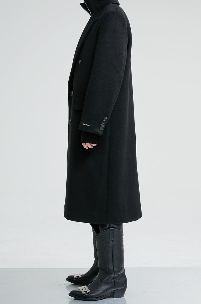 イーエスシースタジオ(ESC STUDIO)  Over size double coat (black)