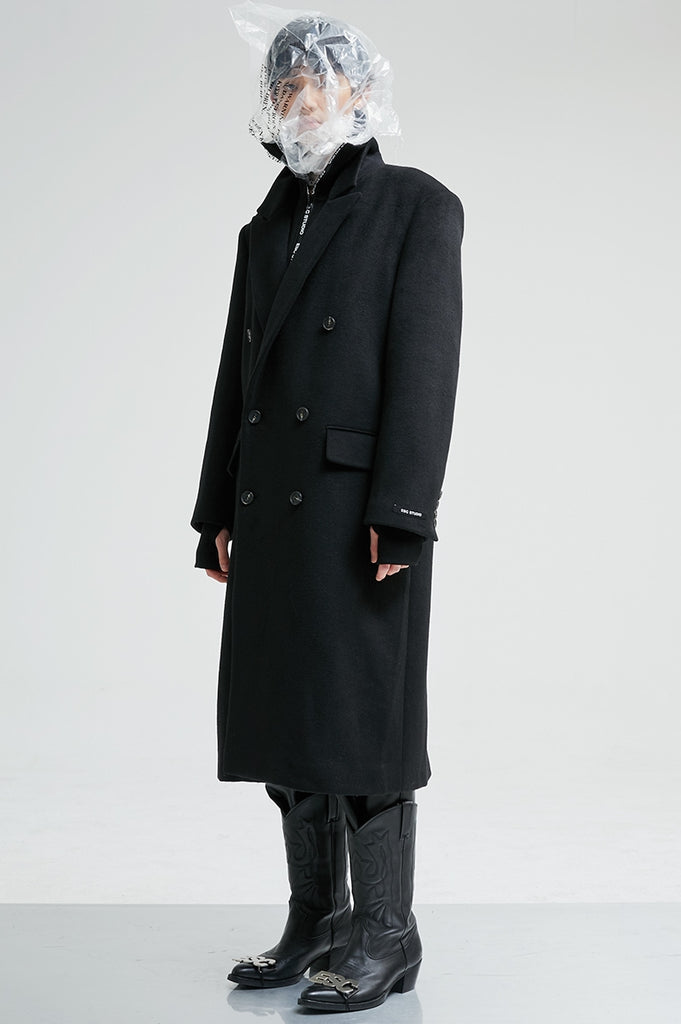 イーエスシースタジオ(ESC STUDIO)  Over size double coat (black)