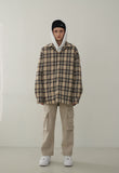 オーワイ(OY) PADDING SHIRTS-CHECK BEIGE