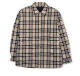 オーワイ(OY) PADDING SHIRTS-CHECK BEIGE