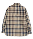 オーワイ(OY) PADDING SHIRTS-CHECK BEIGE