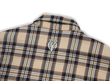 オーワイ(OY) PADDING SHIRTS-CHECK BEIGE