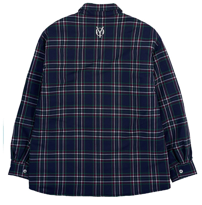 オーワイ(OY) PADDING SHIRTS-CHECK NAVY