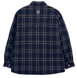 オーワイ(OY) PADDING SHIRTS-CHECK NAVY