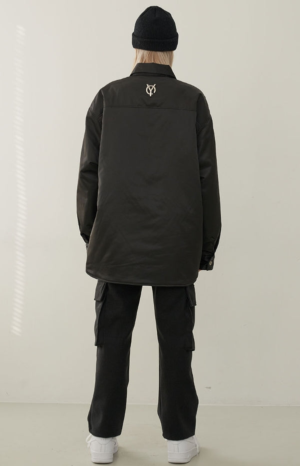 オーワイ(OY) PADDING SHIRTS-BLACK