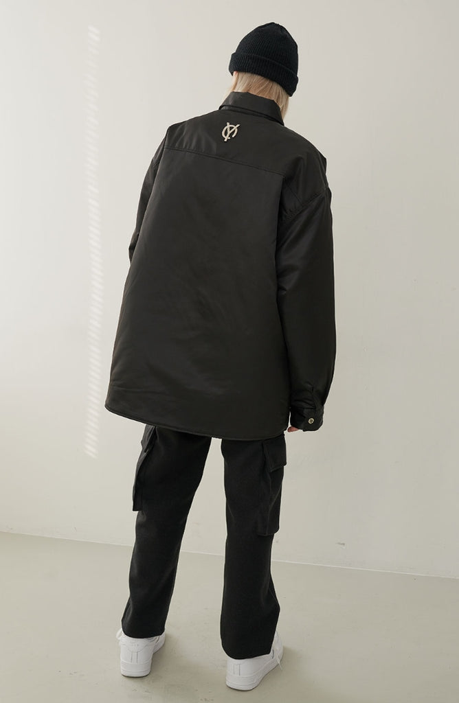 オーワイ(OY) PADDING SHIRTS-BLACK