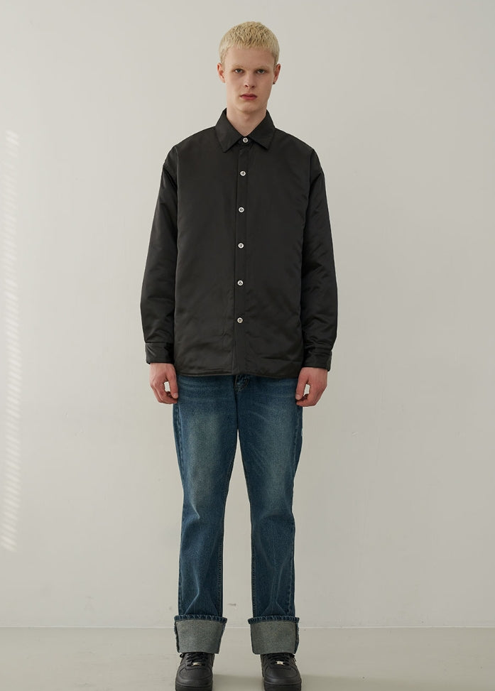 オーワイ(OY) PADDING SHIRTS-BLACK