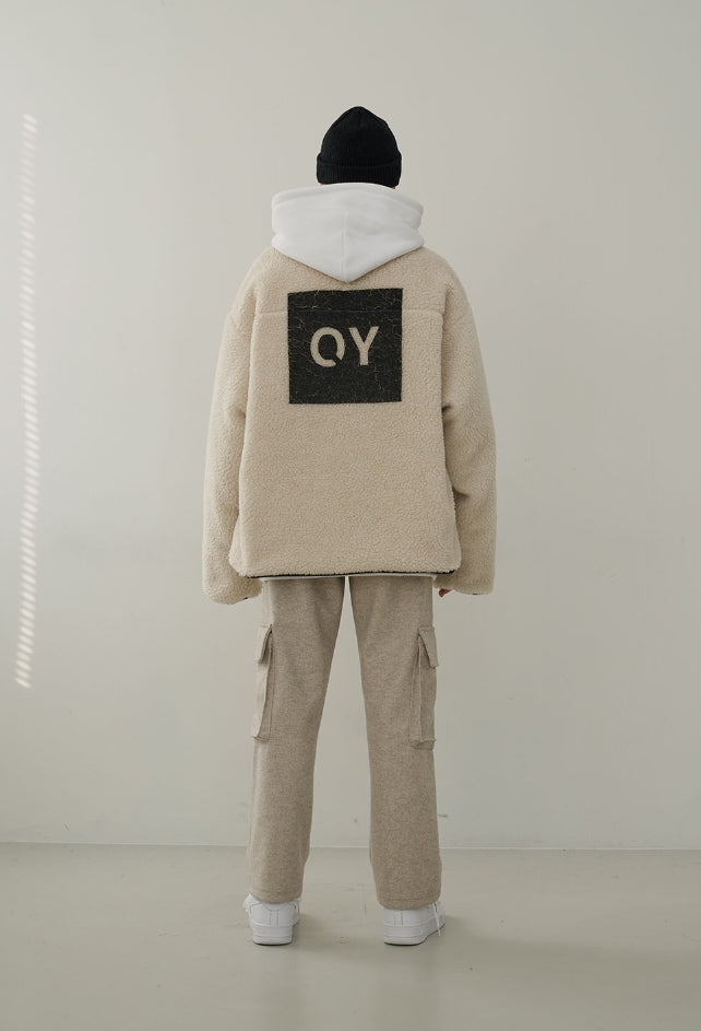 オーワイ(OY) FLEECE JACKET-WHITE