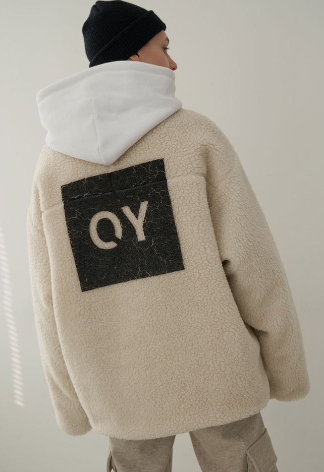 オーワイ(OY) FLEECE JACKET-WHITE