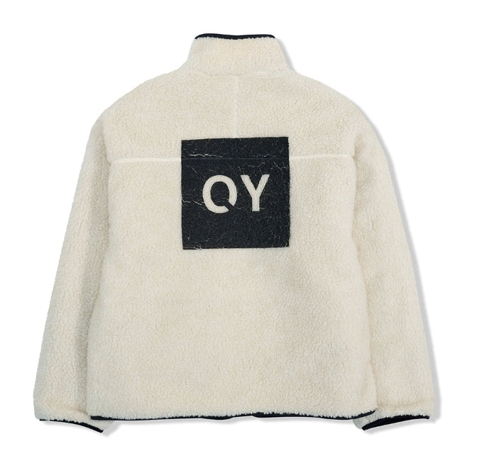 オーワイ(OY) FLEECE JACKET-WHITE