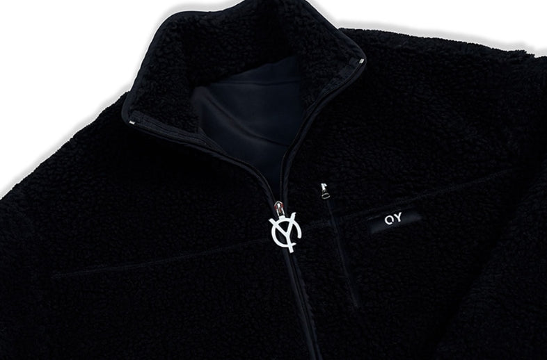 オーワイ(OY)FLEECE JACKET-BLACK