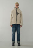 オーワイ(OY)FLEECE HOODIE JACKET-WHITE
