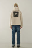 オーワイ(OY)FLEECE HOODIE JACKET-WHITE
