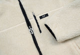 オーワイ(OY)FLEECE HOODIE JACKET-WHITE