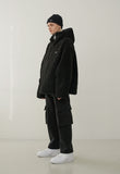 オーワイ(OY)FLEECE HOODIE JACKET-BLACK