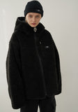 オーワイ(OY)FLEECE HOODIE JACKET-BLACK