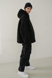オーワイ(OY)FLEECE HOODIE JACKET-BLACK