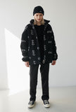 オーワイ(OY)LOGO FLEECE JACKET-BLACK