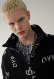 オーワイ(OY)LOGO FLEECE JACKET-BLACK