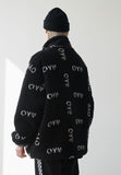 オーワイ(OY)LOGO FLEECE JACKET-BLACK
