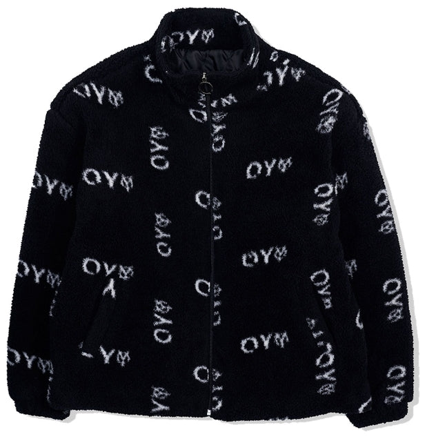 オーワイ(OY)LOGO FLEECE JACKET-BLACK