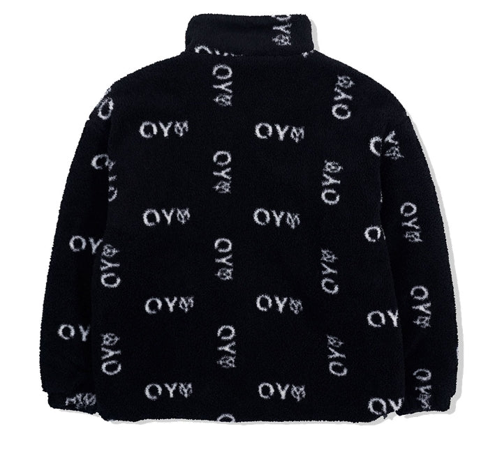 オーワイ(OY)LOGO FLEECE JACKET-BLACK