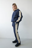 オーワイ(OY) PIPING BLOCK TRACK JACKET-NAVY