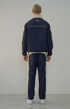 オーワイ(OY) PIPING BLOCK TRACK JACKET-NAVY